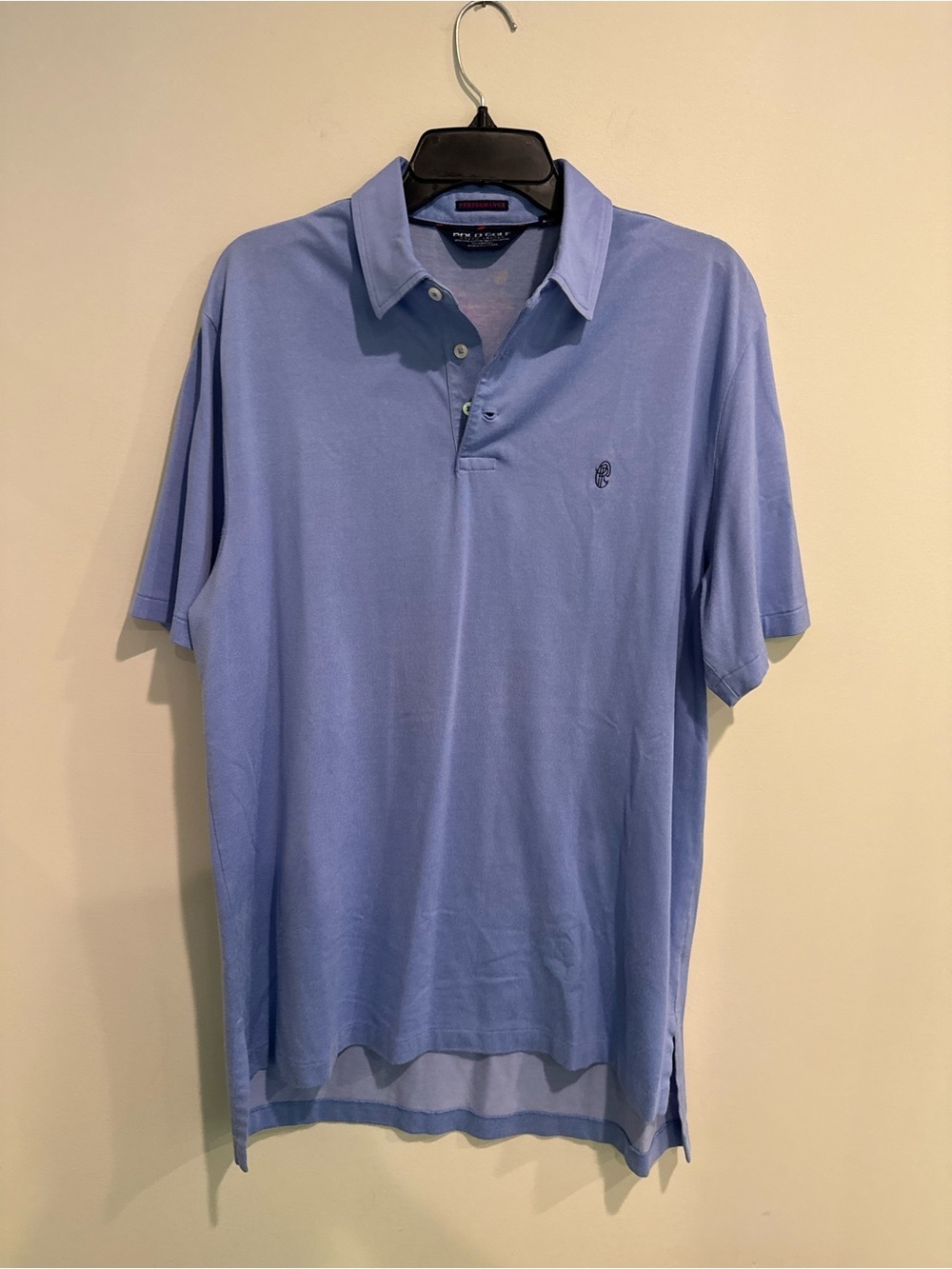Polo Golf Men's Light Blue Polo Shirt Medium Casual Outdoor Summer Euro Travel